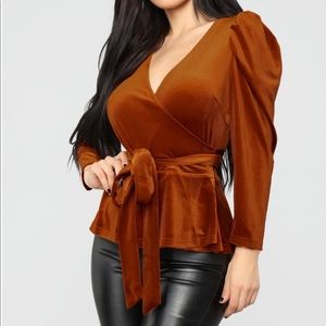 Fashion Nova Velvet Top